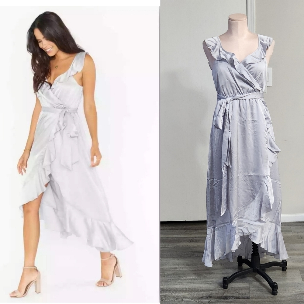 New!Show Me Your Mumu Samantha Ruffle Wrap Dress